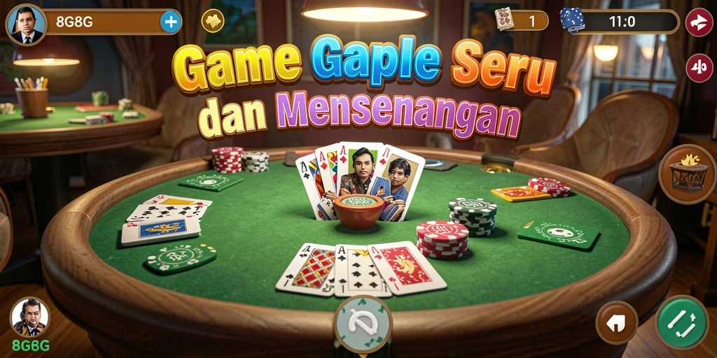 Tampilan gameplay seru dari 8G8G yang penuh strategi.