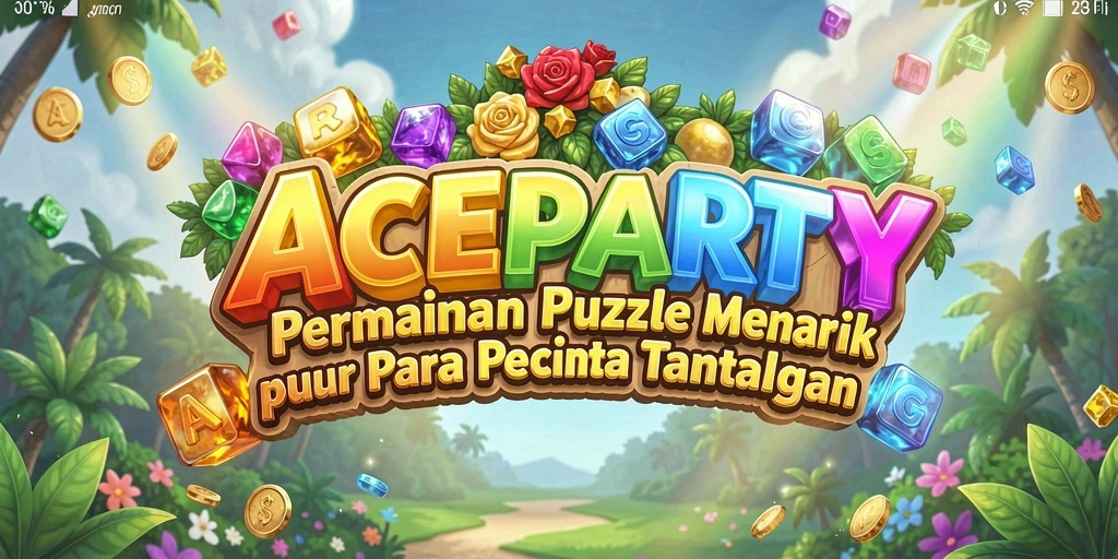 Tampilan minimalis dan menawan dari gameplay Puzzle ACEPARTY.