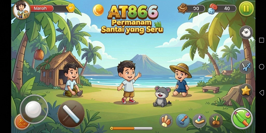 Screenshot menunjukkan momen seru dalam permainan AT866.