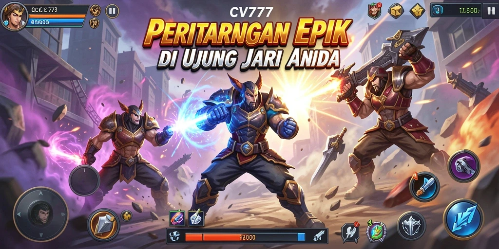 Screenshot gameplay CV777 yang menampilkan pertarungan seru karakter.