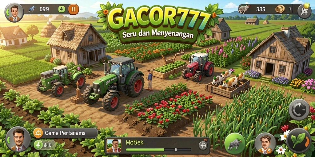 Tangkapan layar dari gameplay pertanian yang menyenangkan di GACOR777.