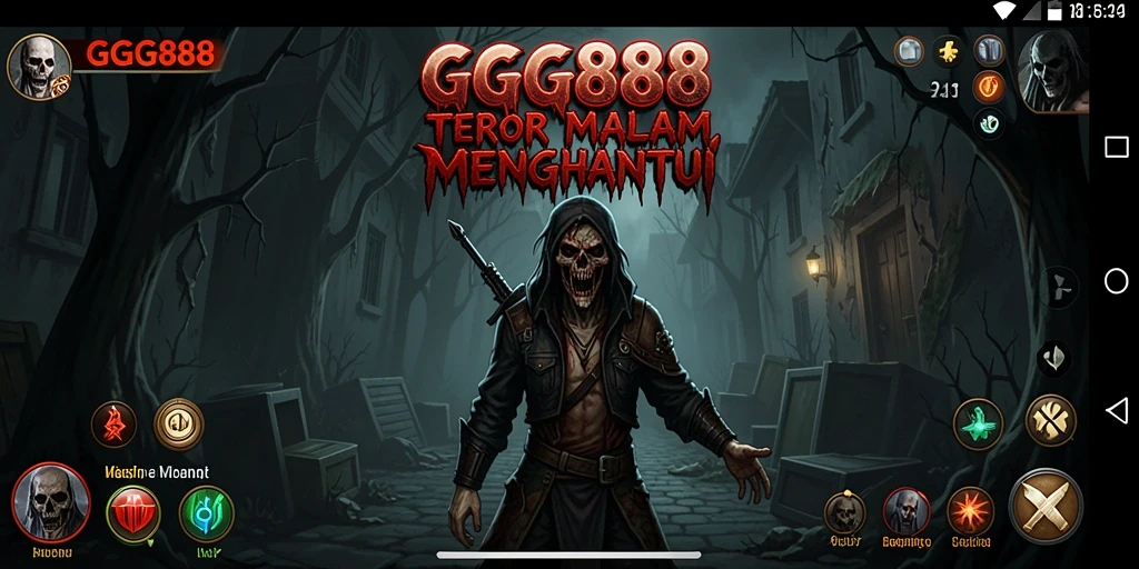 Tampilan gameplay GGG888 yang mencekam dan menyeramkan.