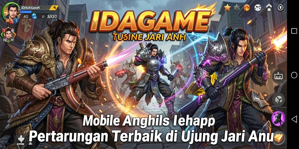 Tampilan seru dari gameplay pertarungan di IDAGAME.