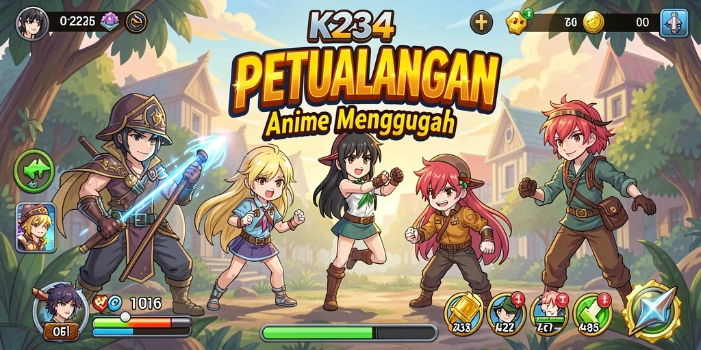 Tampilan gameplay K234 yang penuh aksi dan karakter yang hidup.