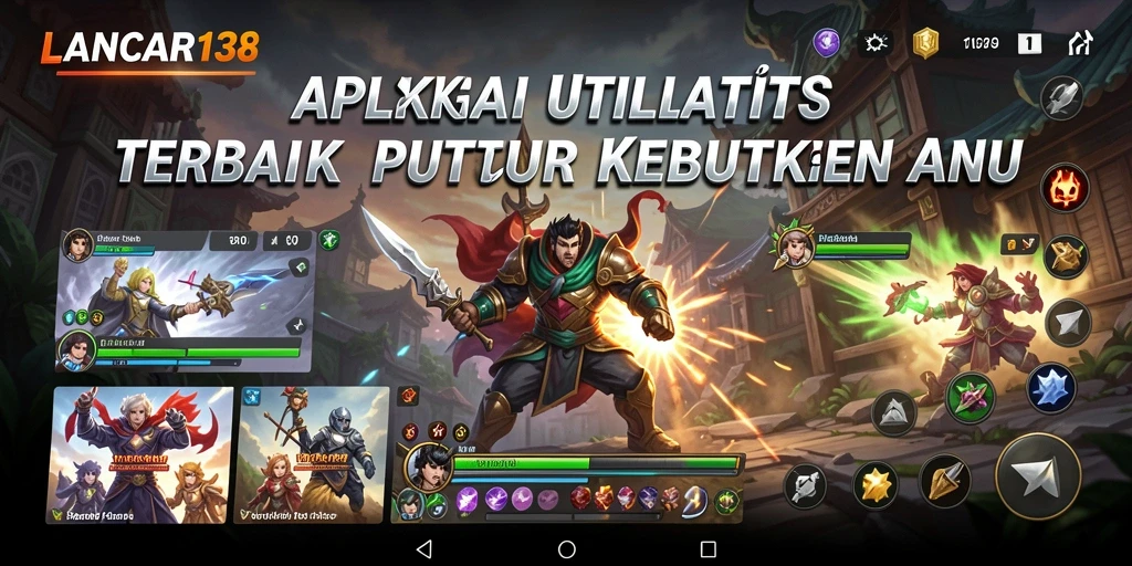 Screenshot utama dari aplikasi LANCAR138 dengan tampilan antarmuka yang sederhana.