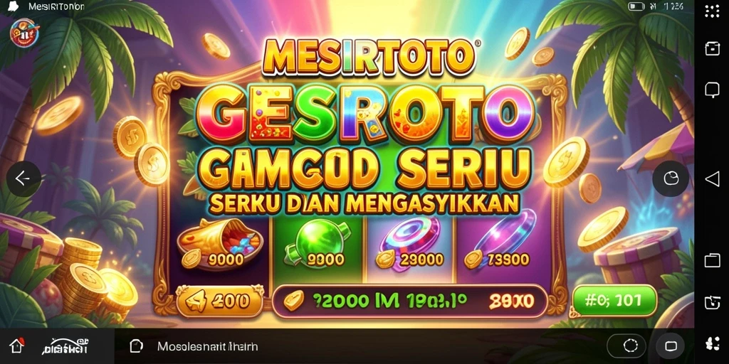 Tampilan menarik gameplay Slot MESIRTOTO yang memukau.