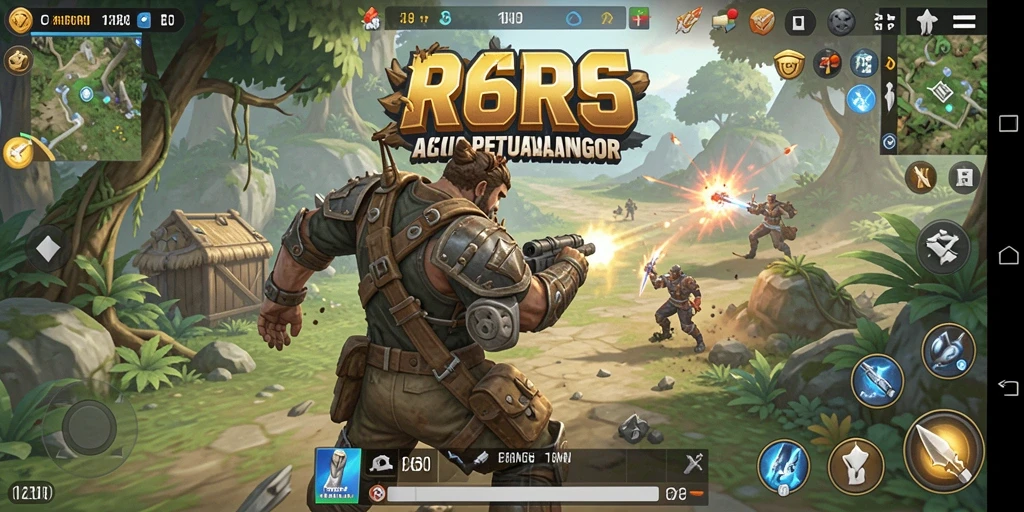 Tampilan aksi mendebarkan dalam R6R6 di medan perang.