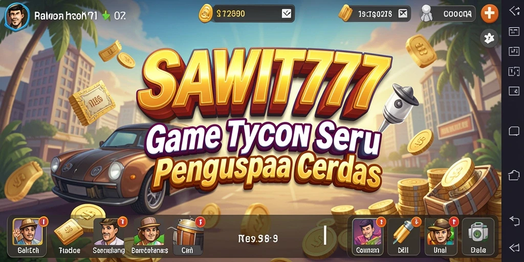 Tampilan menarik dari gameplay Tycoon SAWIT777 dengan aktivitas manajemen perkebunan.