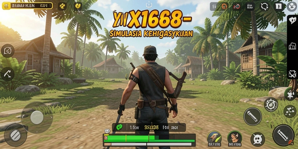 Tampilan gameplay menarik di X168 dengan berbagai aktivitas simulasi.