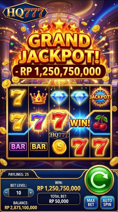 Screenshot dari berbagai kategori aplikasi di hq777.